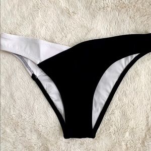 Victoria's Secret Black and White Bikini Bottoms